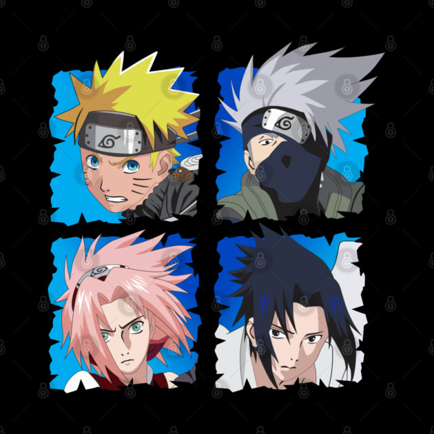 Naruto Team 7 Character Cool Art by Otaku Vibes