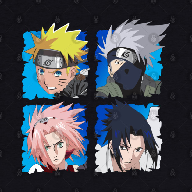 Naruto Team 7 Character Cool Art by Otaku Vibes