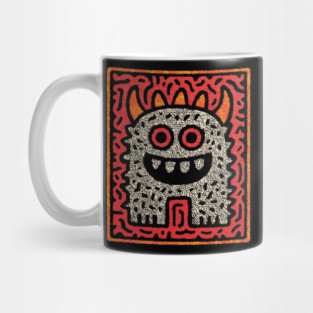 Street Art Monster | The Expressive Doodle Creature Mug