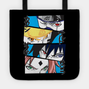 Naruto Team 7 Intense Eyes Panel Tote