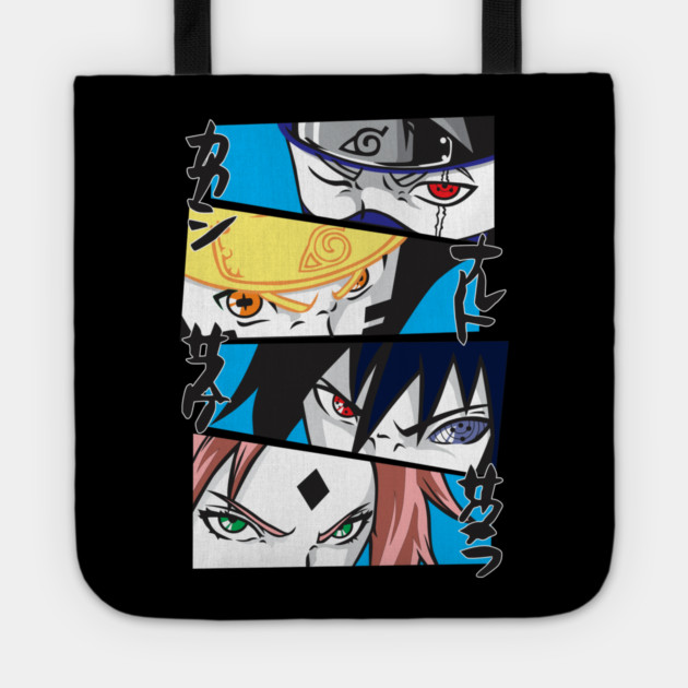 Naruto Team 7 Intense Eyes Panel Tote by Otaku Vibes