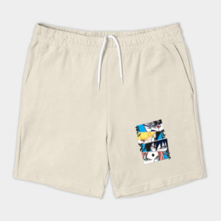Naruto Team 7 Intense Eyes Panel Shorts