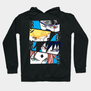 Naruto Team 7 Intense Eyes Panel Hoodie