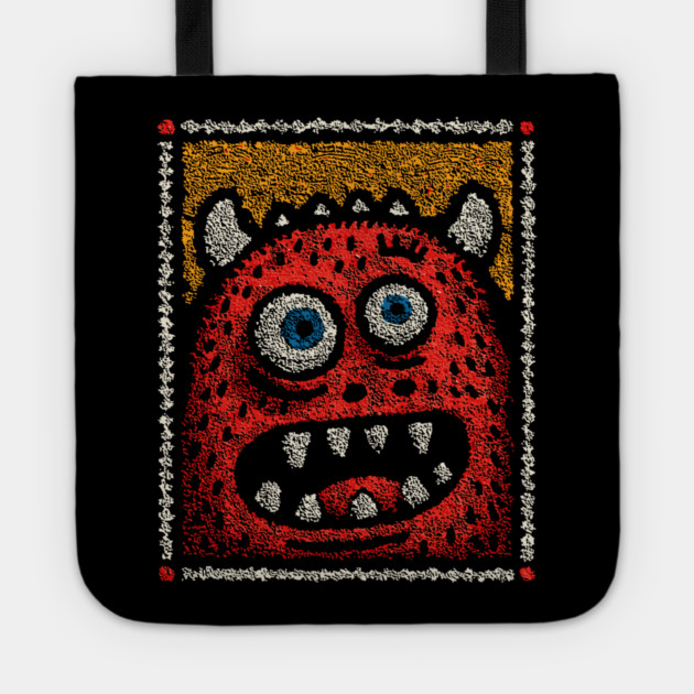 Manic Monster | The Wild-Eyed Gremlin Tote by TuncGK