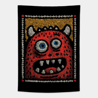 Manic Monster | The Wild-Eyed Gremlin Tapestry