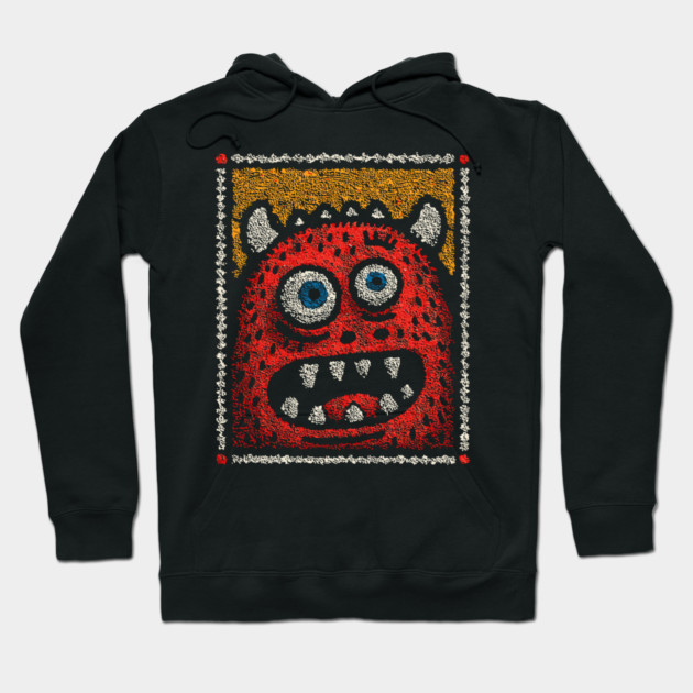 Manic Monster | The Wild-Eyed Gremlin Hoodie by TuncGK