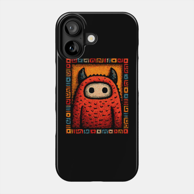 Geometric Monster | The Art Deco Guardian Phone Case by TuncGK