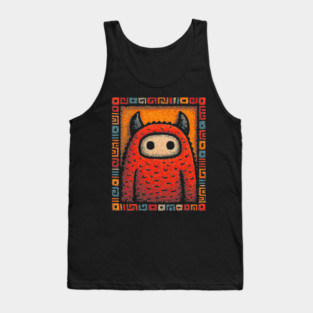 Geometric Monster | The Art Deco Guardian Tank Top