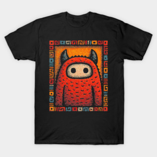 Geometric Monster | The Art Deco Guardian T-Shirt