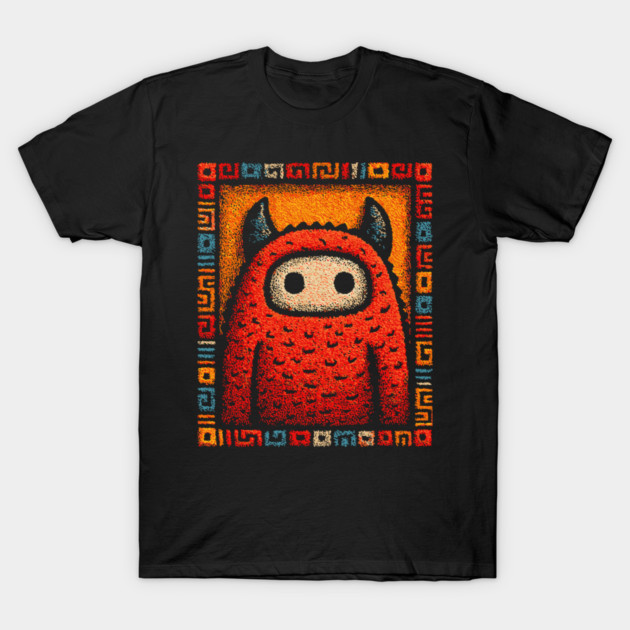 Geometric Monster | The Art Deco Guardian T-Shirt by TuncGK