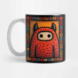 Geometric Monster | The Art Deco Guardian Mug