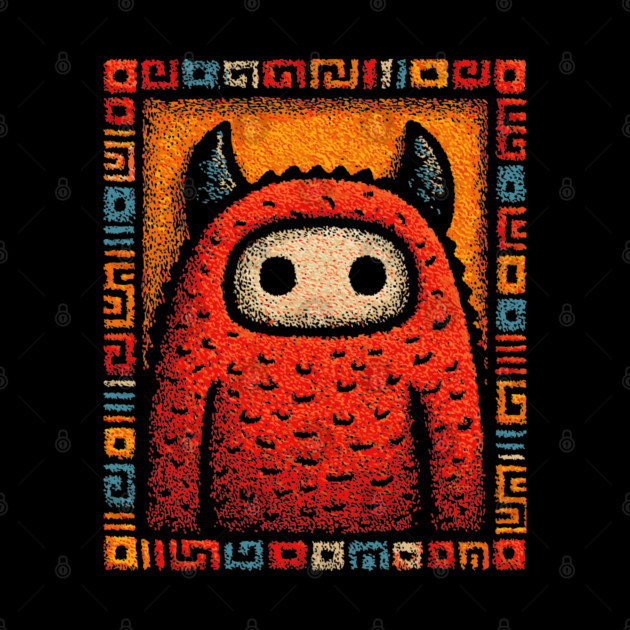 Geometric Monster | The Art Deco Guardian by TuncGK