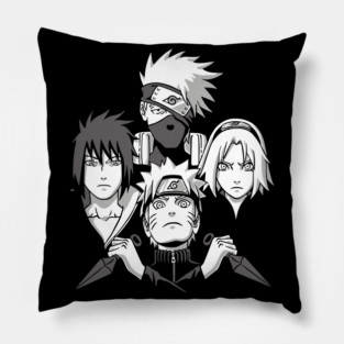 Team 7 Monochrome Focus - Naruto Anime Pillow