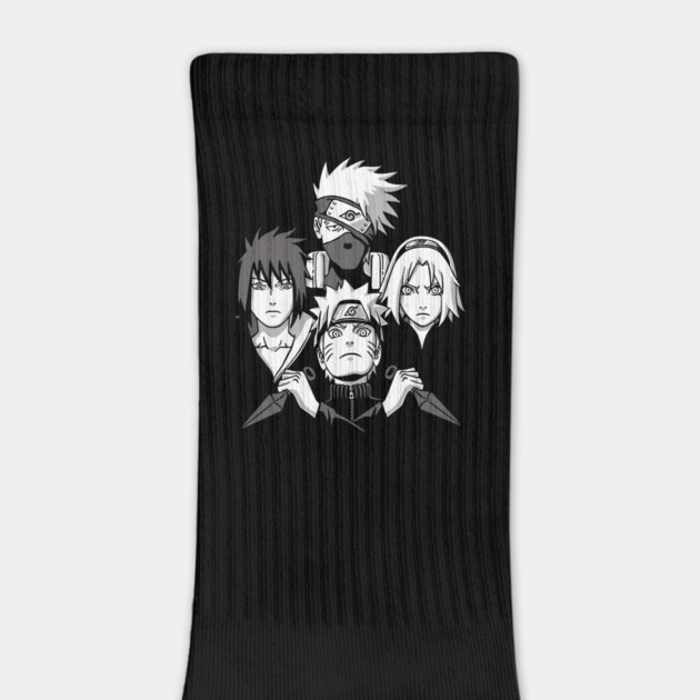 Team 7 Monochrome Focus - Naruto Anime by Otaku Vibes