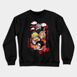 Happy Team 7 - Naruto Anime Crewneck Sweatshirt