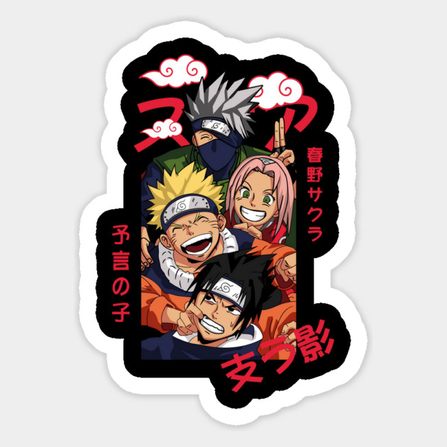 Happy Team 7 - Naruto Anime Magnet by Otaku Vibes