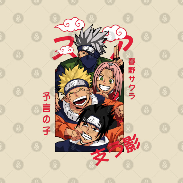 Happy Team 7 - Naruto Anime by Otaku Vibes
