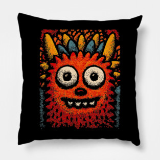 Goofy Toothy Monster | The Happy Little Beast Pillow