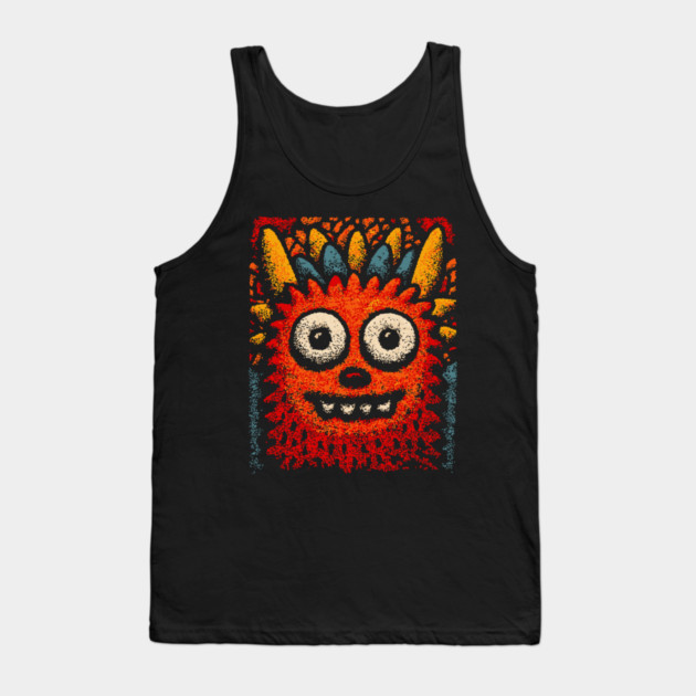 Goofy Toothy Monster | The Happy Little Beast Tank Top by TuncGK