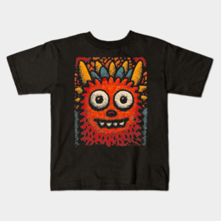 Goofy Toothy Monster | The Happy Little Beast Kids T-Shirt