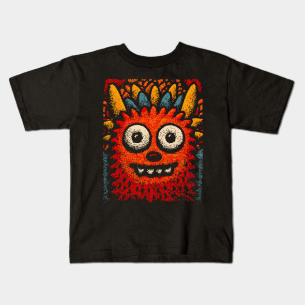 Goofy Toothy Monster | The Happy Little Beast Kids T-Shirt by TuncGK