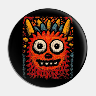 Goofy Toothy Monster | The Happy Little Beast Pin
