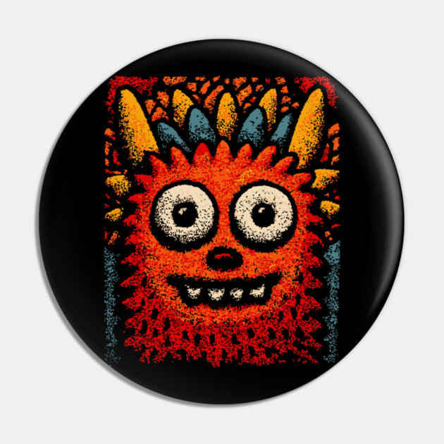 Goofy Toothy Monster | The Happy Little Beast Pin by TuncGK