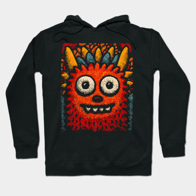 Goofy Toothy Monster | The Happy Little Beast Hoodie by TuncGK