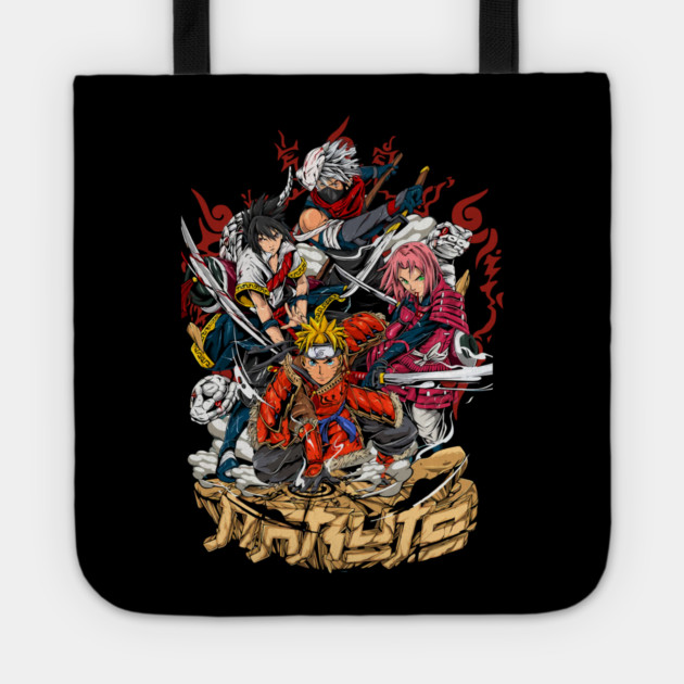Team 7 Samurai Warriors - Naruto Anime Tote by Otaku Vibes