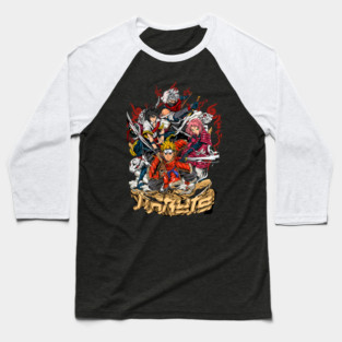 Team 7 Samurai Warriors - Naruto Anime Baseball T-Shirt