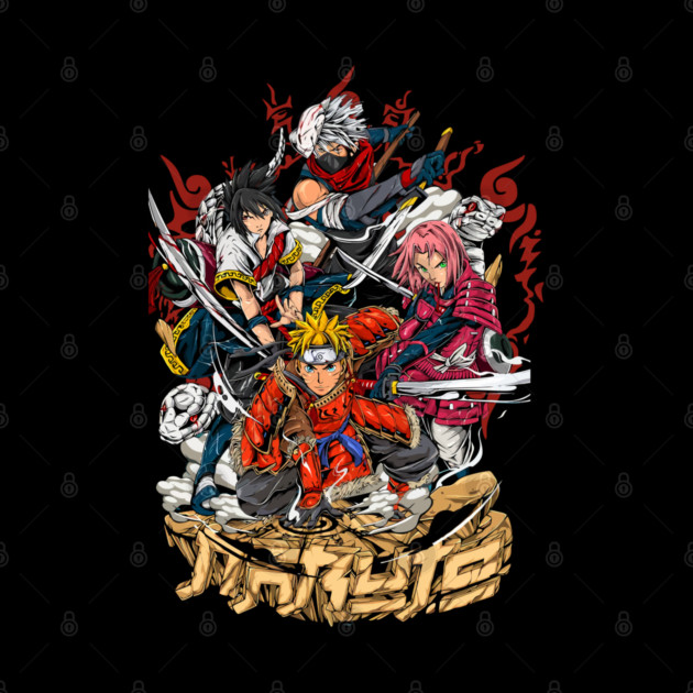 Team 7 Samurai Warriors - Naruto Anime by Otaku Vibes