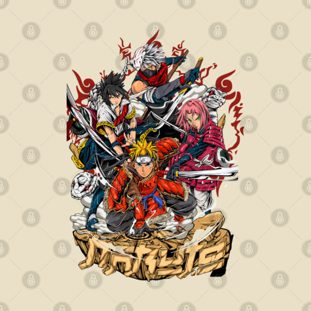 Team 7 Samurai Warriors - Naruto Anime by Otaku Vibes