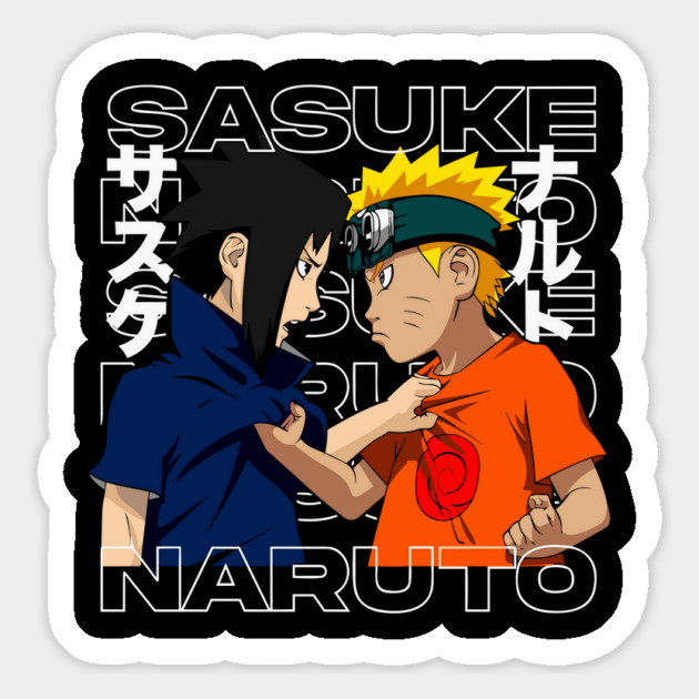 Naruto vs Sasuke Face Off Magnet by Otaku Vibes
