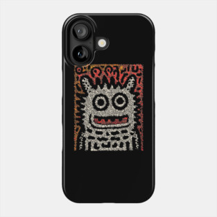 Tribal Pattern Monster | The Folk Art Yeti Phone Case