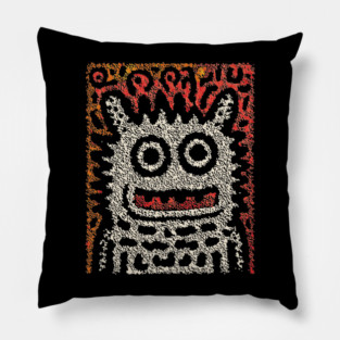 Tribal Pattern Monster | The Folk Art Yeti Pillow