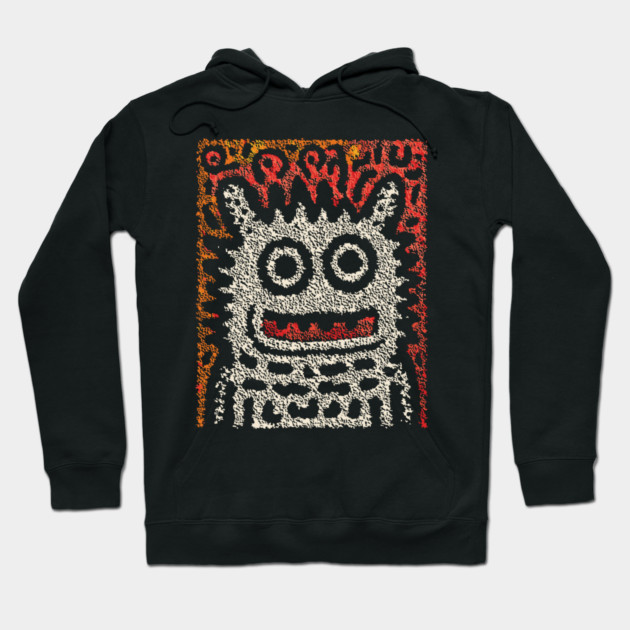 Tribal Pattern Monster | The Folk Art Yeti Hoodie by TuncGK