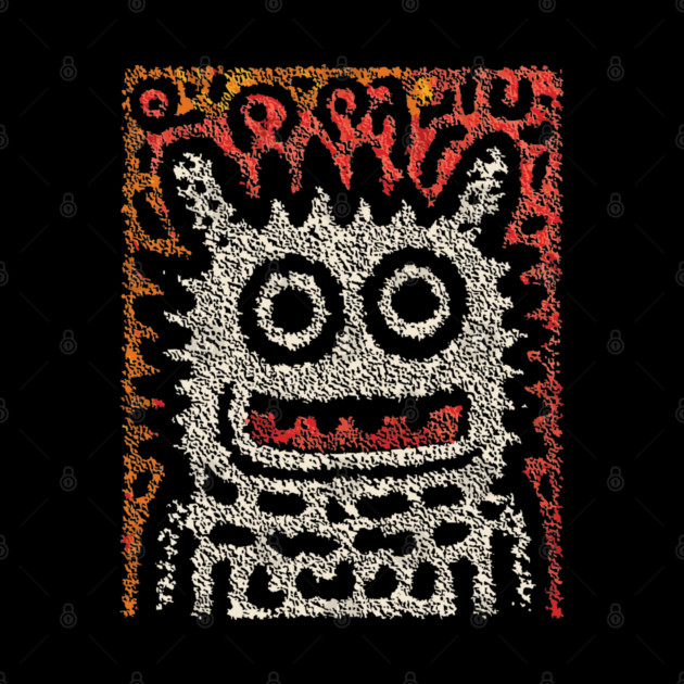 Tribal Pattern Monster | The Folk Art Yeti by TuncGK