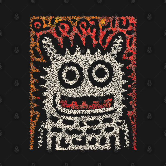 Tribal Pattern Monster | The Folk Art Yeti by TuncGK