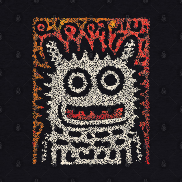 Tribal Pattern Monster | The Folk Art Yeti by TuncGK