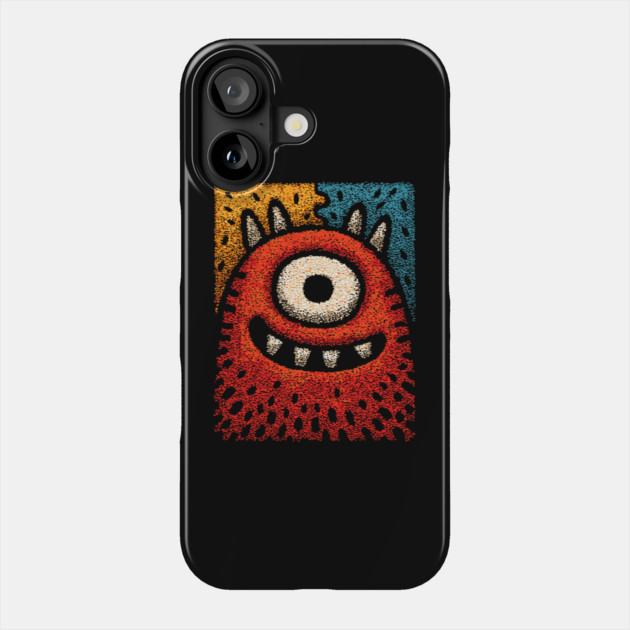 Friendly Cyclops Monster | A Whimsical One-Eyed Creature Phone Case by TuncGK