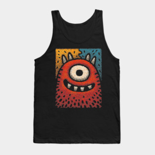 Friendly Cyclops Monster | A Whimsical One-Eyed Creature Tank Top