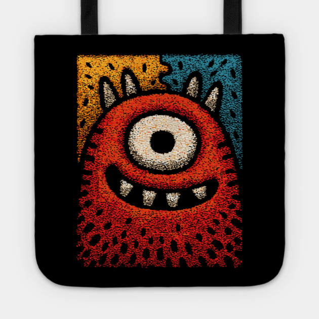 Friendly Cyclops Monster | A Whimsical One-Eyed Creature Tote by TuncGK