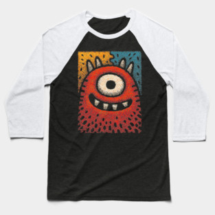 Friendly Cyclops Monster | A Whimsical One-Eyed Creature Baseball T-Shirt