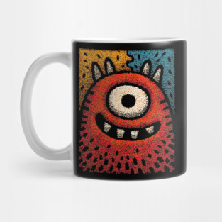 Friendly Cyclops Monster | A Whimsical One-Eyed Creature Mug