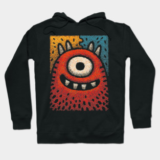 Friendly Cyclops Monster | A Whimsical One-Eyed Creature Hoodie