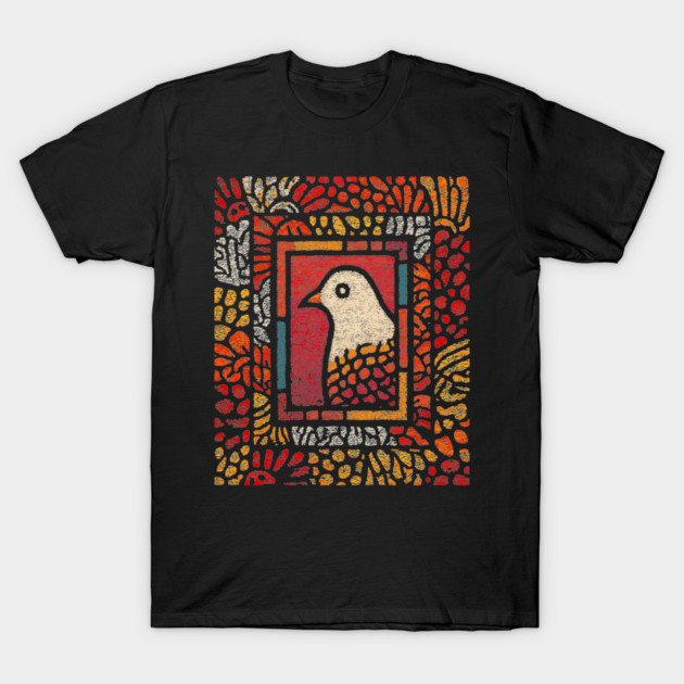 Sacred Dove | Medieval Stained Glass T-Shirt by TuncGK
