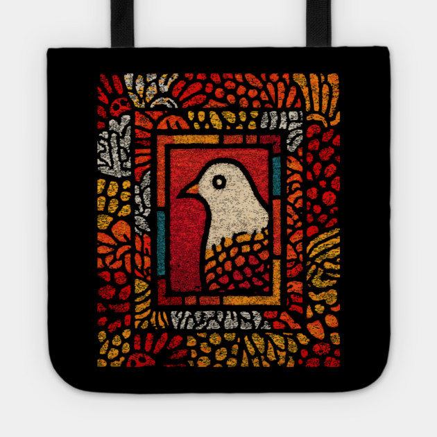 Sacred Dove | Medieval Stained Glass Tote by TuncGK