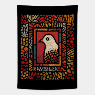 Sacred Dove | Medieval Stained Glass Tapestry