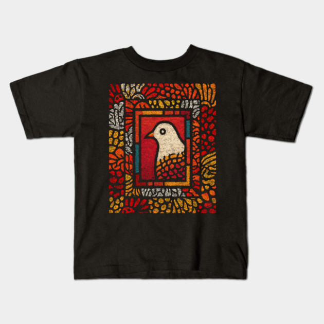 Sacred Dove | Medieval Stained Glass Kids T-Shirt by TuncGK