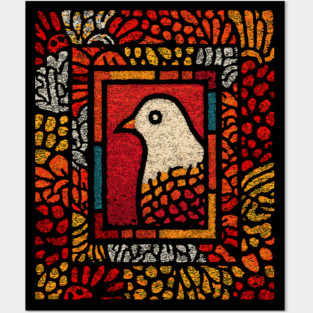 Sacred Dove | Medieval Stained Glass Posters and Art